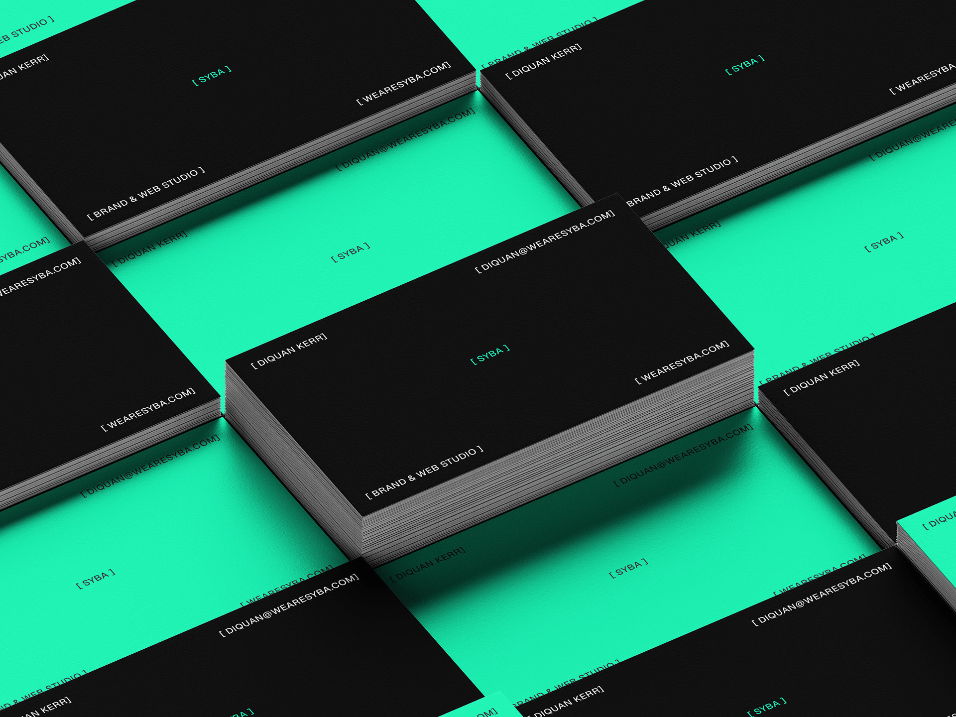 Syba redesign business card design